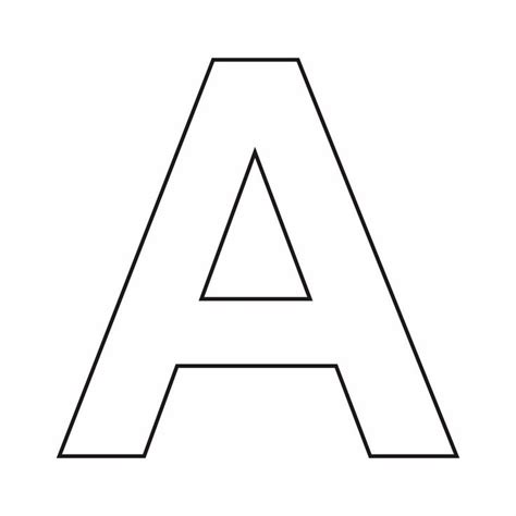 Large Alphabet Letter Templates