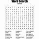 Large Print Word Search Printable Free