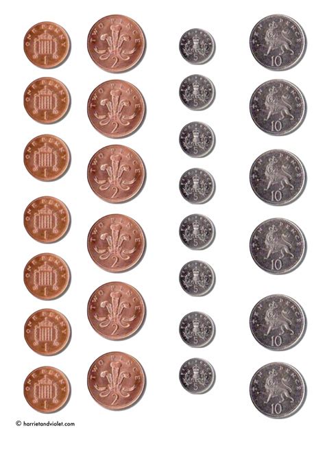 Large Printable Coins Free