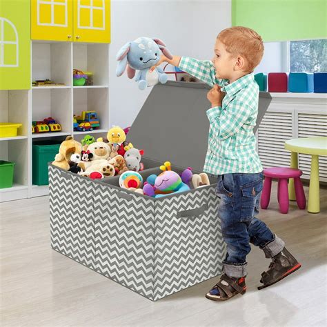 20" Toy Storage Bin Organizer, Gimars Large Toy Box Basket
