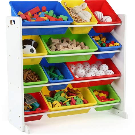 SONGMICS Kid's Large Toy Storage Unit with 16 Removable