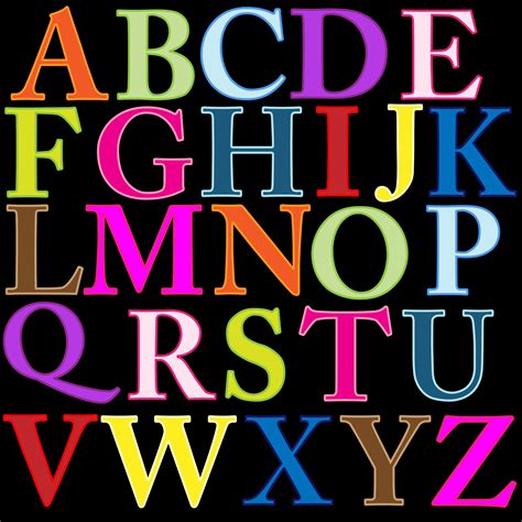 Large Alphabet Letters