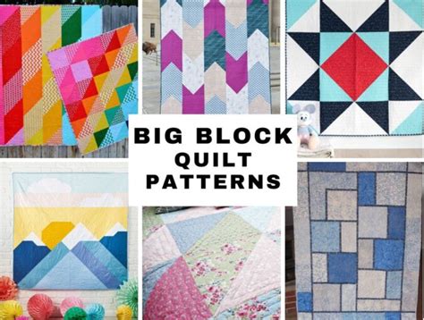 Large Block Quilt Patterns Free
