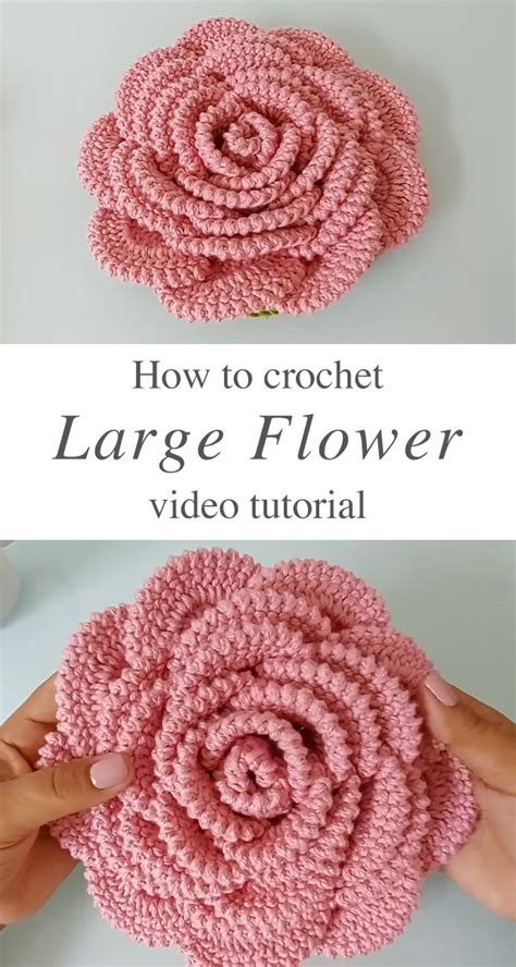 Large Crochet Flower