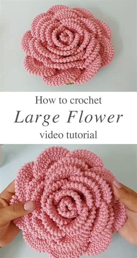 Large Crochet Flower Free Pattern