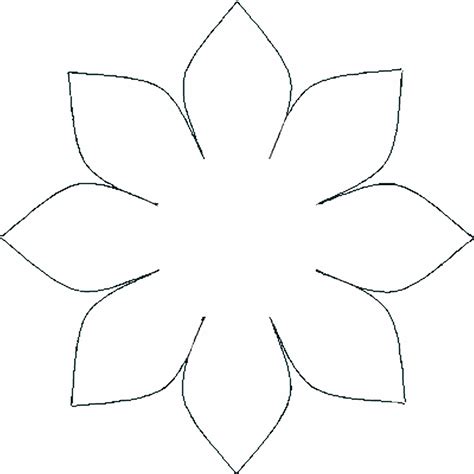 Large Flower Template Free Printable