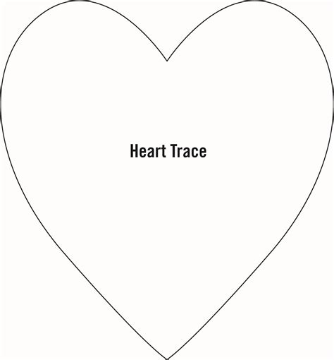 Large Heart Template Printable Free
