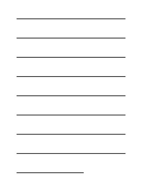 Large Lined Paper Printable