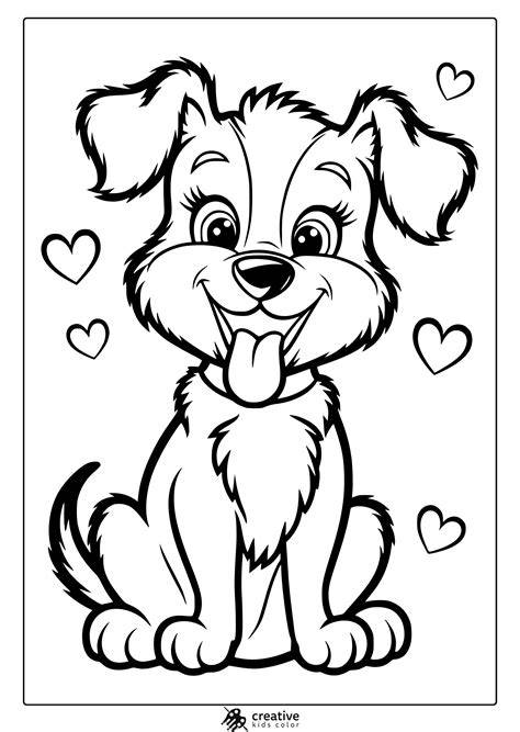 Large Puppy Coloring Pages