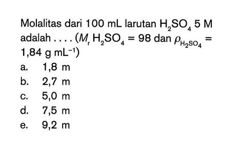 Larutan H2SO4 0.01 M Memiliki pH