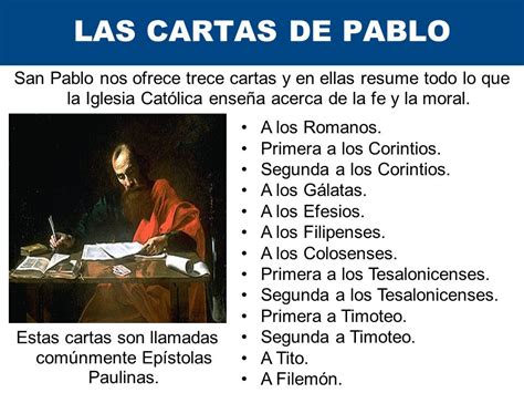 Cartas de San Pablo Cartas de san pablo, Línea de tiempo biblia
