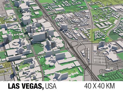 Las Vegas 3D Map