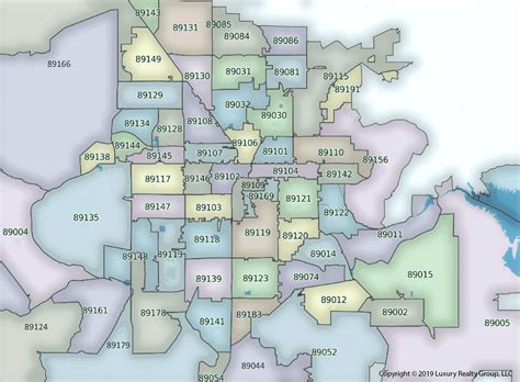 Las Vegas Area Code Map