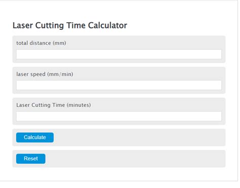  Streamline Your Work with Precision: Discover the Benefits of Laser Cut Time Calculator 