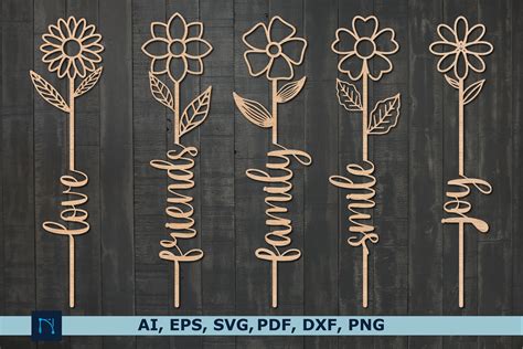 Download Laser Cut Words - FAMILY Files DXF Files