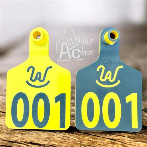Laser Engraved Cattle Tags