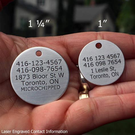 Laser Engraved Dog Tags