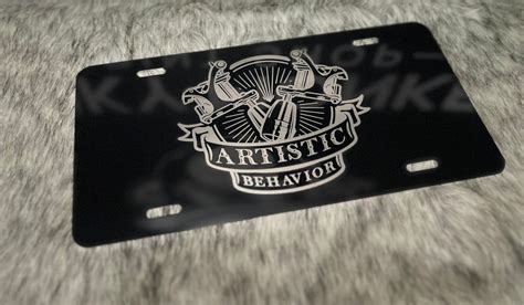 Laser Engraved License Plate