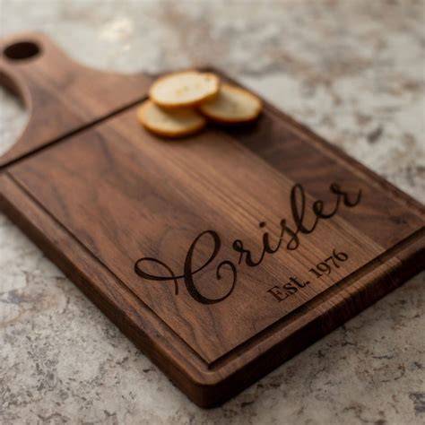 Laser Engraved Walnut
