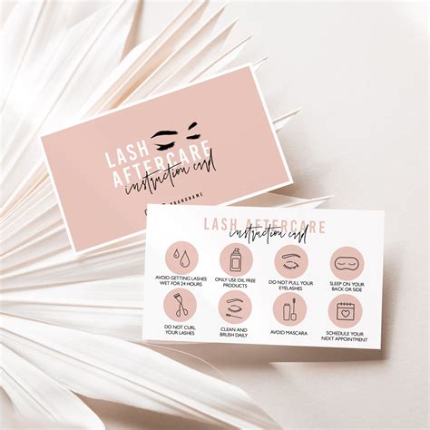 Lash Aftercare Cards