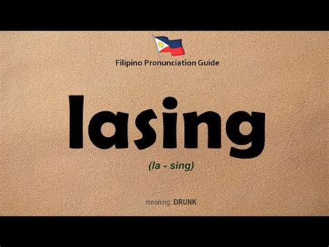 Lasing Tagalog
