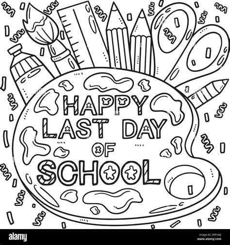 Last Day Of School Coloring Page Free Printable