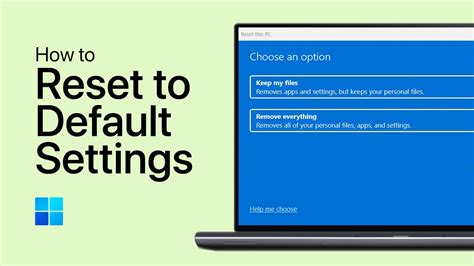 Last Resort: Reset Your Computer to Default Settings