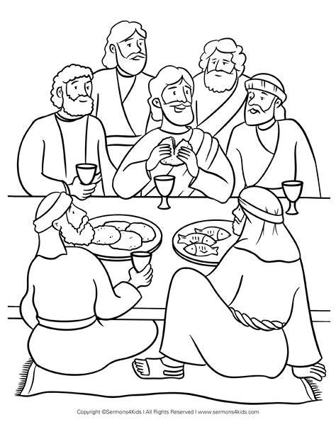 Last Supper Coloring Pages