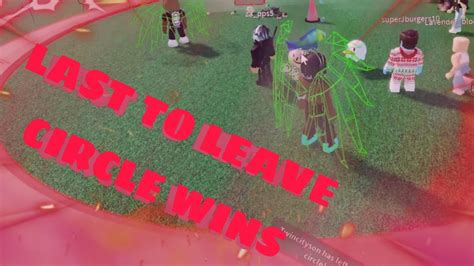 Last to Leave the circle WINS on Roblox! - YouTube