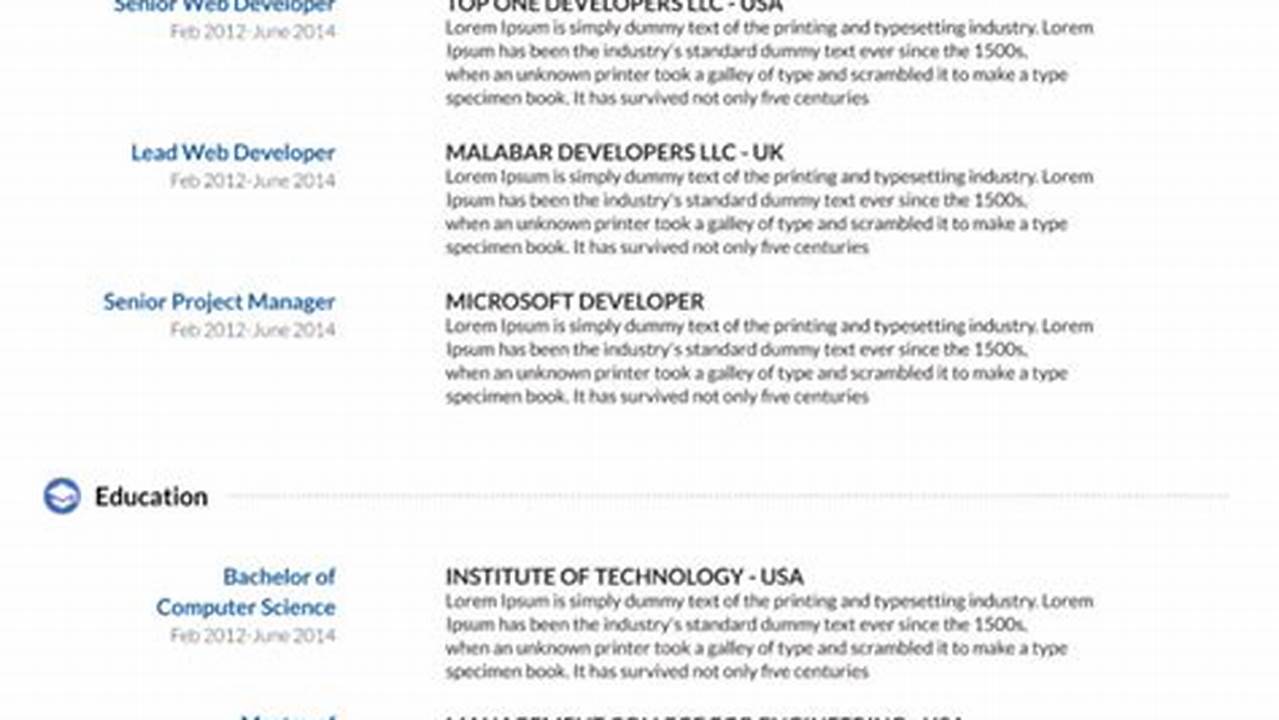 Latest Resume Format 2024 Free Download Doc