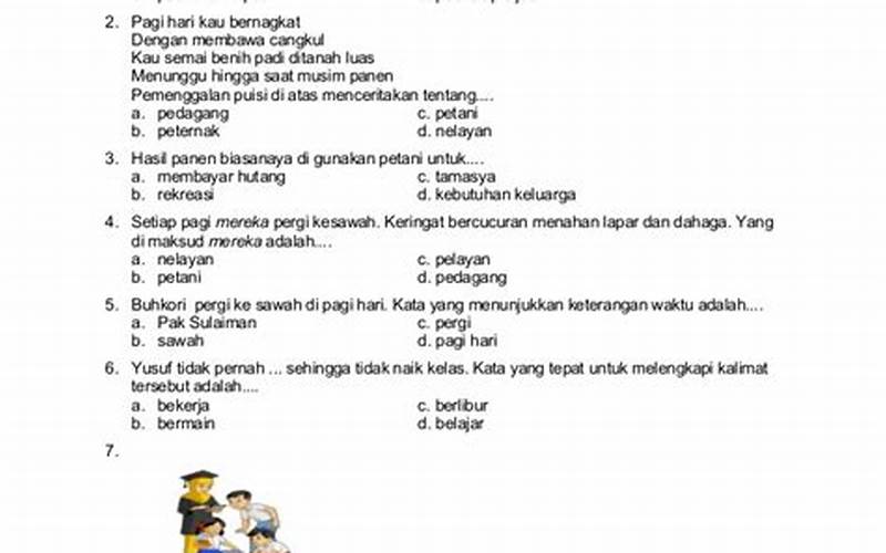Latihan Soal Bahasa Indonesia Kelas 3