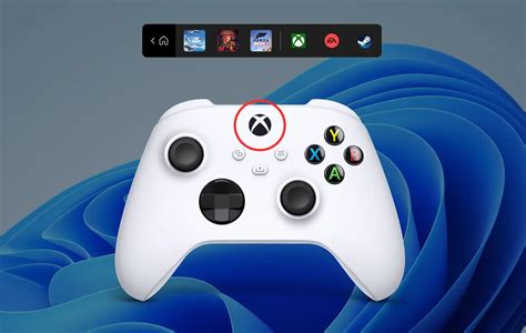 Launch the Windows 11 Xbox controller bar with a single button press