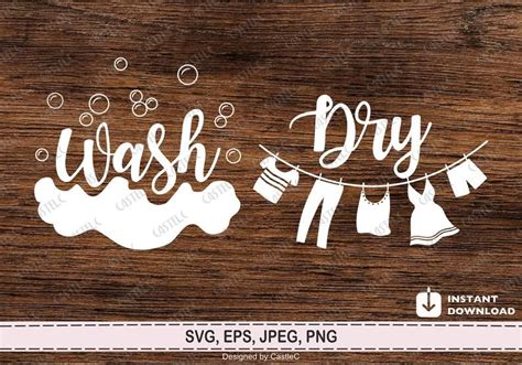Download Laundry Room - Wash - Dry -... SVG File - SVG Design Cricut SVG Free PSD Mockups
