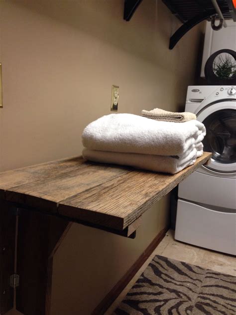 Wall Fold Out Laundry Table Laundry room design, Small room design, Laundry room folding table