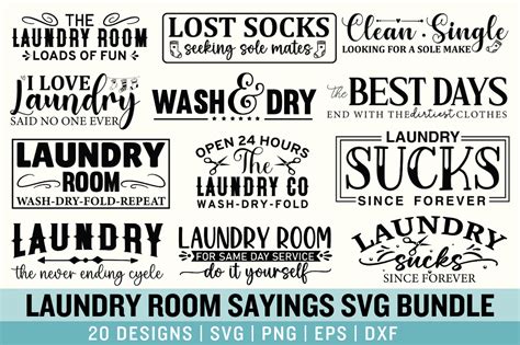 Download Laundry SVG Bundle, Laundry Room Signs Crafts