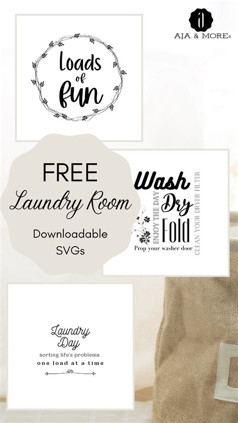 Refresh Your Laundry Room with Free Laundry SVGs - Bring in Snazzy Designs!