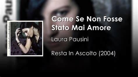 Laura Pausini Come Se Non Fosse Stato Mai Amore (Instrumental