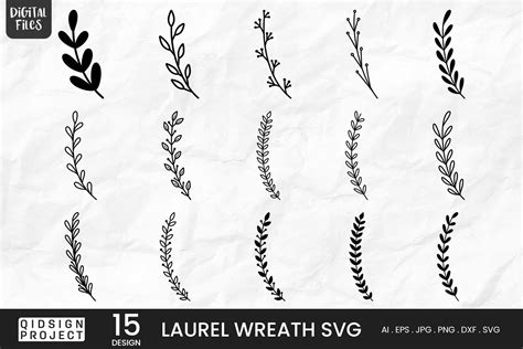 Unveiling the Ultimate Laurel SVG Collection: Elevating Your Designs with Stunning Foliage Graphics!