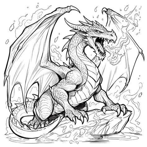 Lava Dragon Coloring Pages