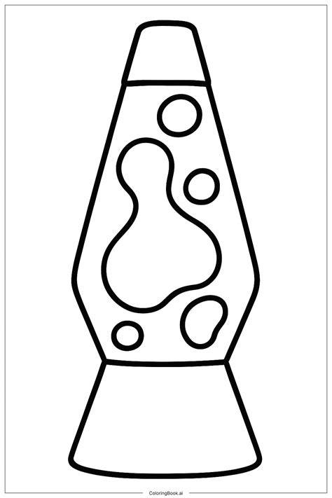 Lava Lamp Coloring Page