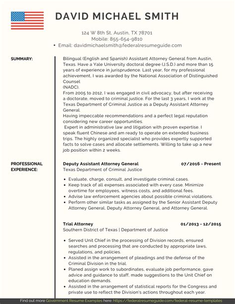 Law Resume Template