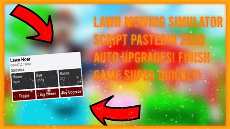 Lawn Mowing Simulator script - Pastebin.com