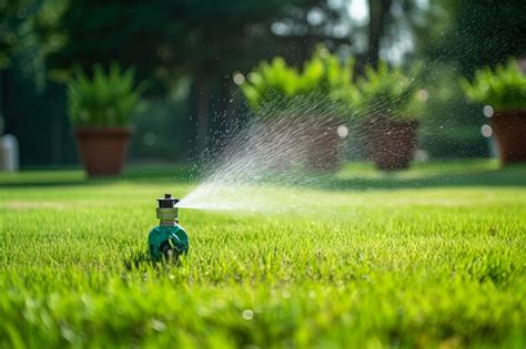 Lawn Sprinkler System in Action