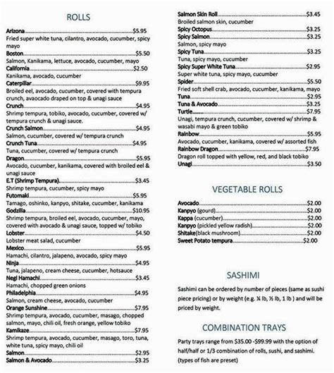 Lawrence Fish Market menu