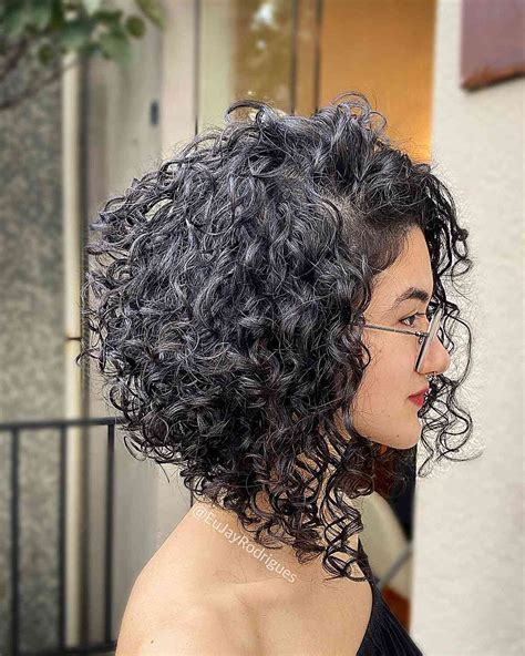 Layered Long Bob Curly Hair