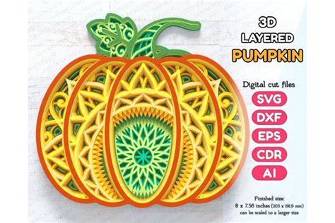 Download Layered Pumpkin Mandala Svg - 159  SVG PNG EPS DXF File Commercial Use DXF Files