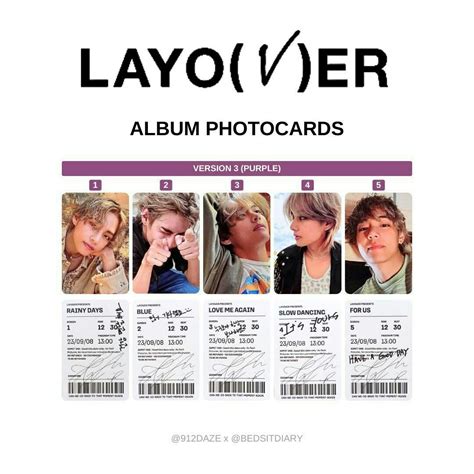 Layover Photocard Template