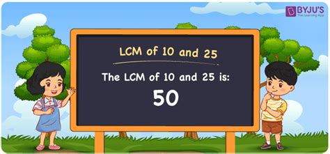 Lcm For 10 And 25