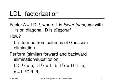 Ldlt Factorization Calculator