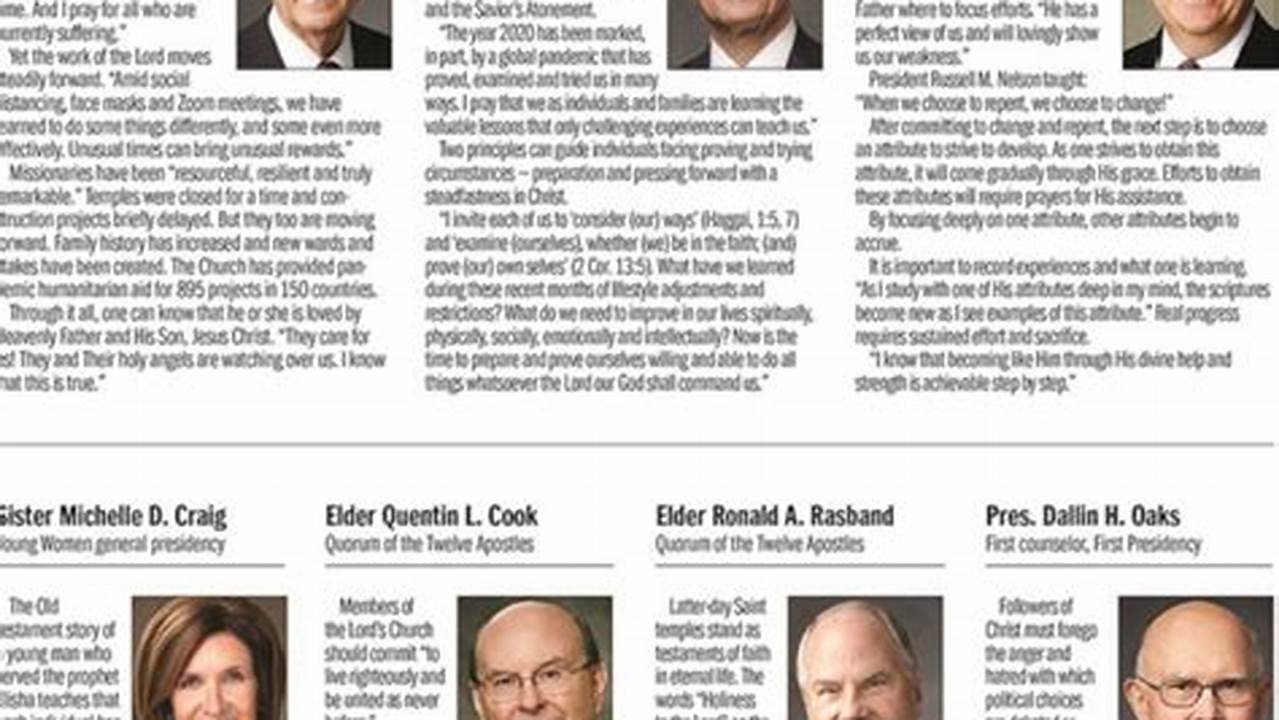 Lds General Conference April 2024 Summaries